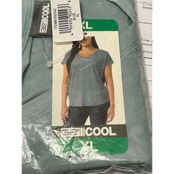 32 Degrees COOL Womens sz XL X-LARGE basic casual top soft lightweight green - Picture 1 of 3